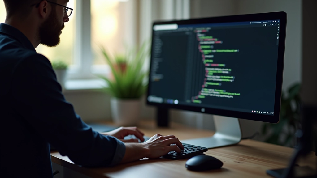 Tastiera di computer con codice Python visibile su schermo, con output di dati finanziari in terminal