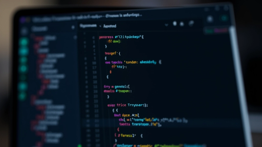 VS Code con file Python aperto, codice colorato, pannello laterale con file explorer, interfaccia di sviluppo moderna, tema scuro